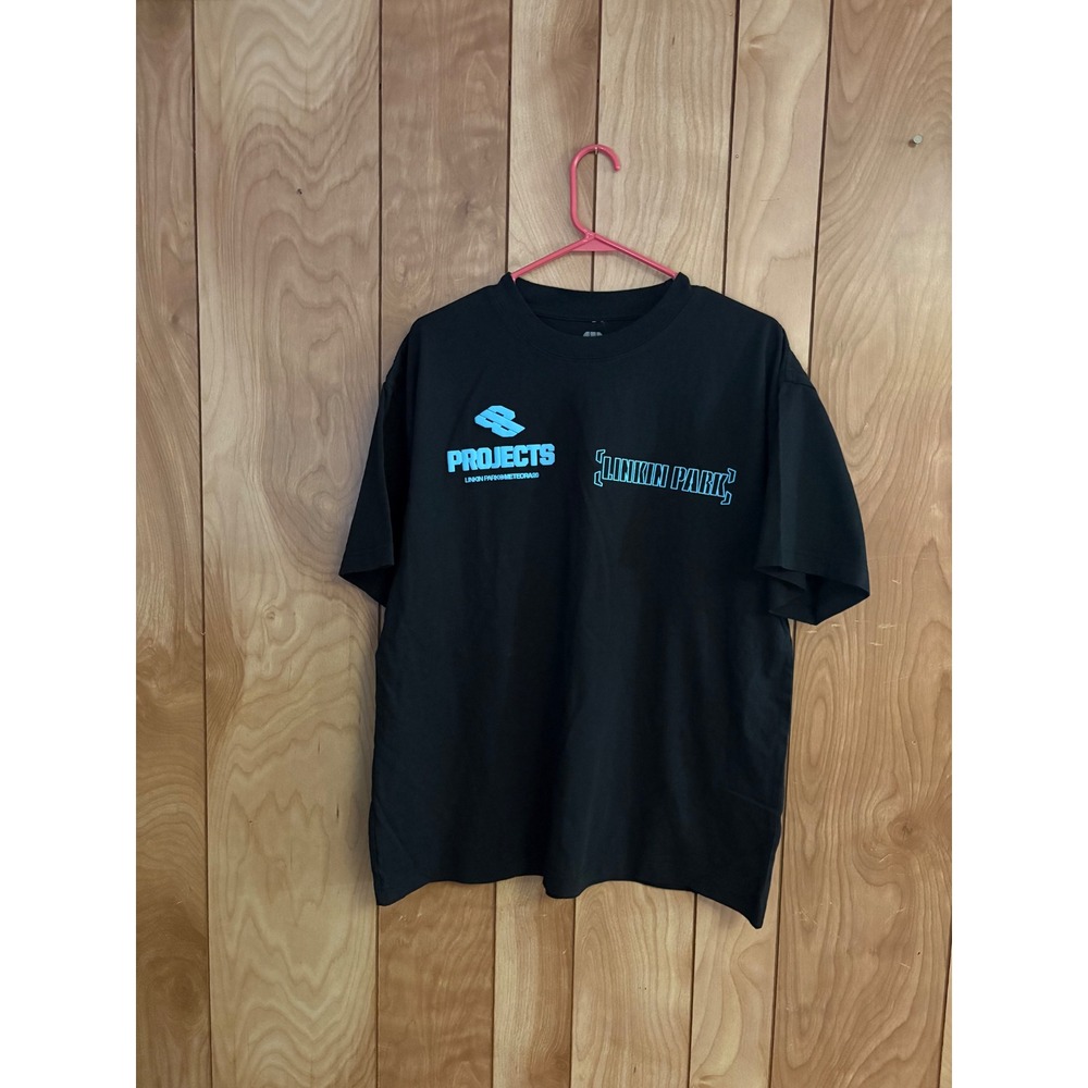 Linkin Park Meteora 20 Year Anniversary Projects T-Shirt Black Cyan Large